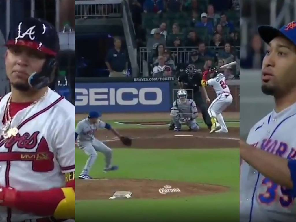 MLB: El Venezolano Willians Contreras de los Bravos se enfrentó a Edwin Díaz de los Mets con su canción y esto pasó