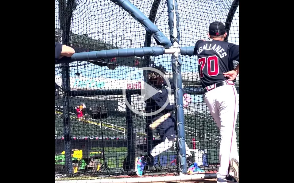MLB: El Abusador Ronald Acuña Jr. de los Bravos de Atlanta muestra su poder en el Spring Training [VIDEO]